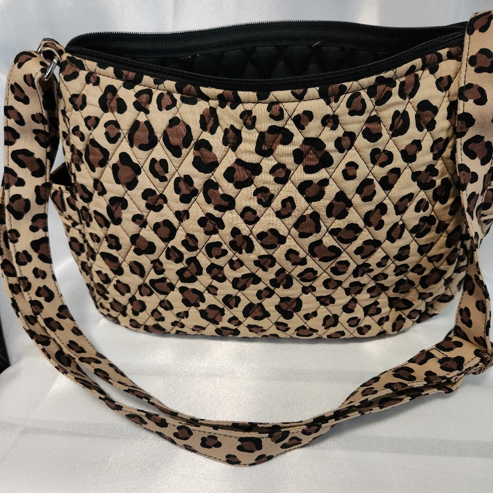 Vera Bradley Leopard Print Shoulder Bag